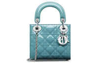 DIOR Lady Dior Cow Leather Lady Dior Bag, Shoulder Bag, Crossbody Bag, Handbag Mini Women's Sky Blue