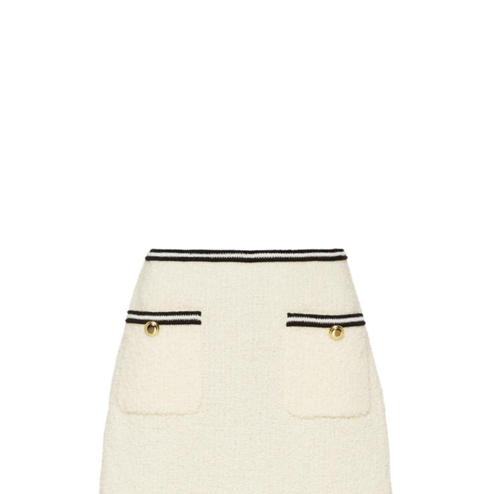 MIU MIU FW22 Casual Short Skirts Women's Ecru