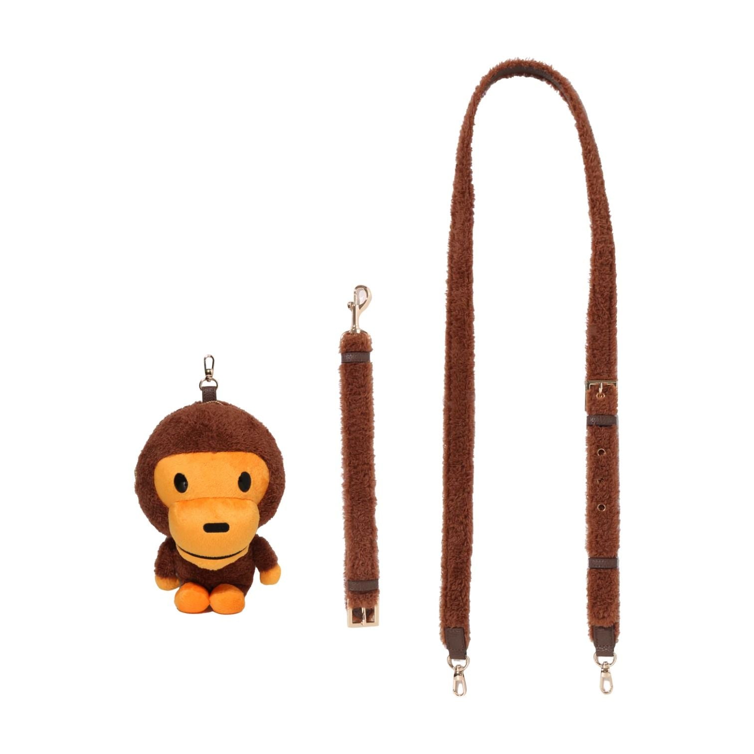 A Bathing Ape Baby Milo Plush Doll 2way Shoulder Bag 'Brown' 0ZXBGMX00190RBWX