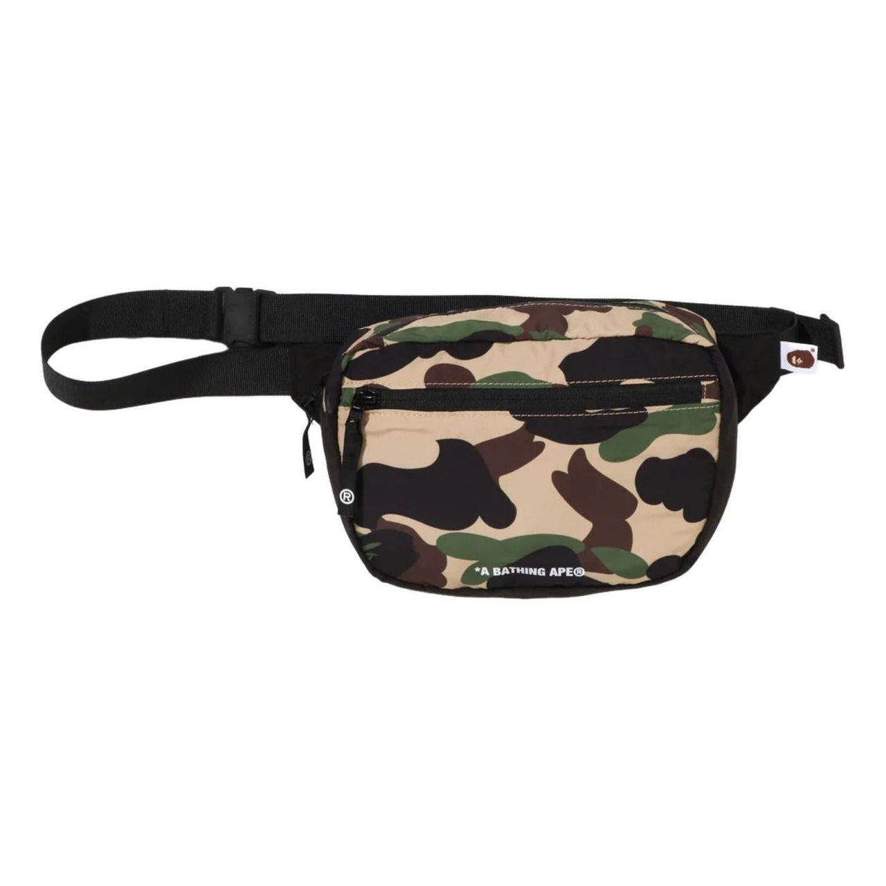 A Bathing Ape 1st Camo Packable Waist Back M Travel 'Yellow' 0ZXBGMX00290QYEX