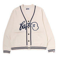 A Bathing Ape BAPE Sweat Cardigan 'Ivory' 0ZXKNM001151RIVX