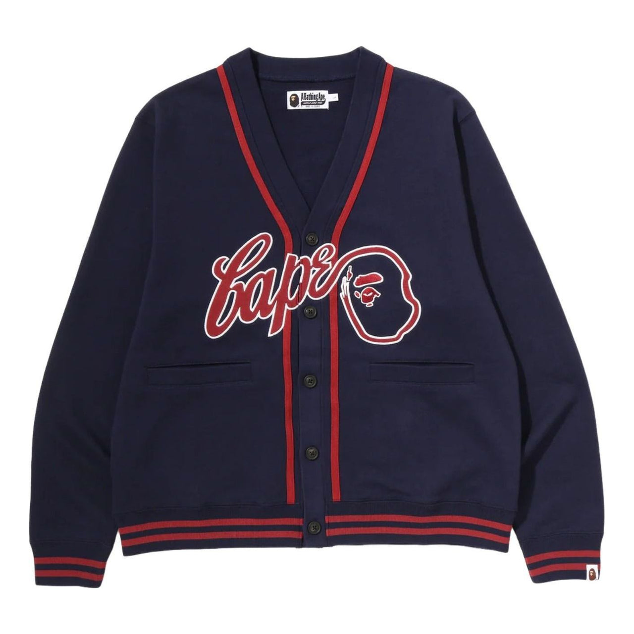 A Bathing Ape BAPE Sweat Cardigan 'Navy' 0ZXKNM001151RNYX