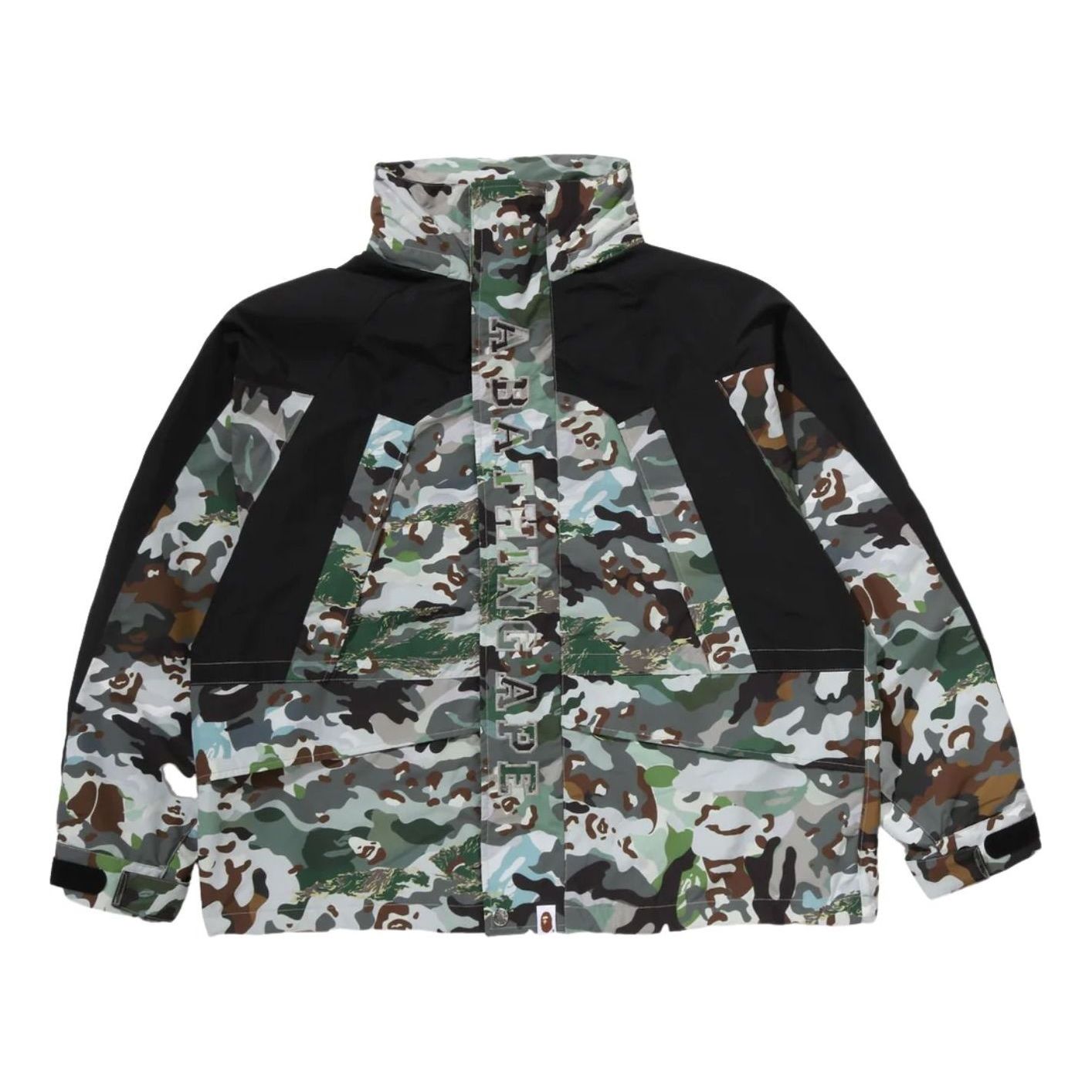 A Bathing Ape Hybrid Camo Snowboard Jacket 'Green' 0ZXLJM302401RGRD