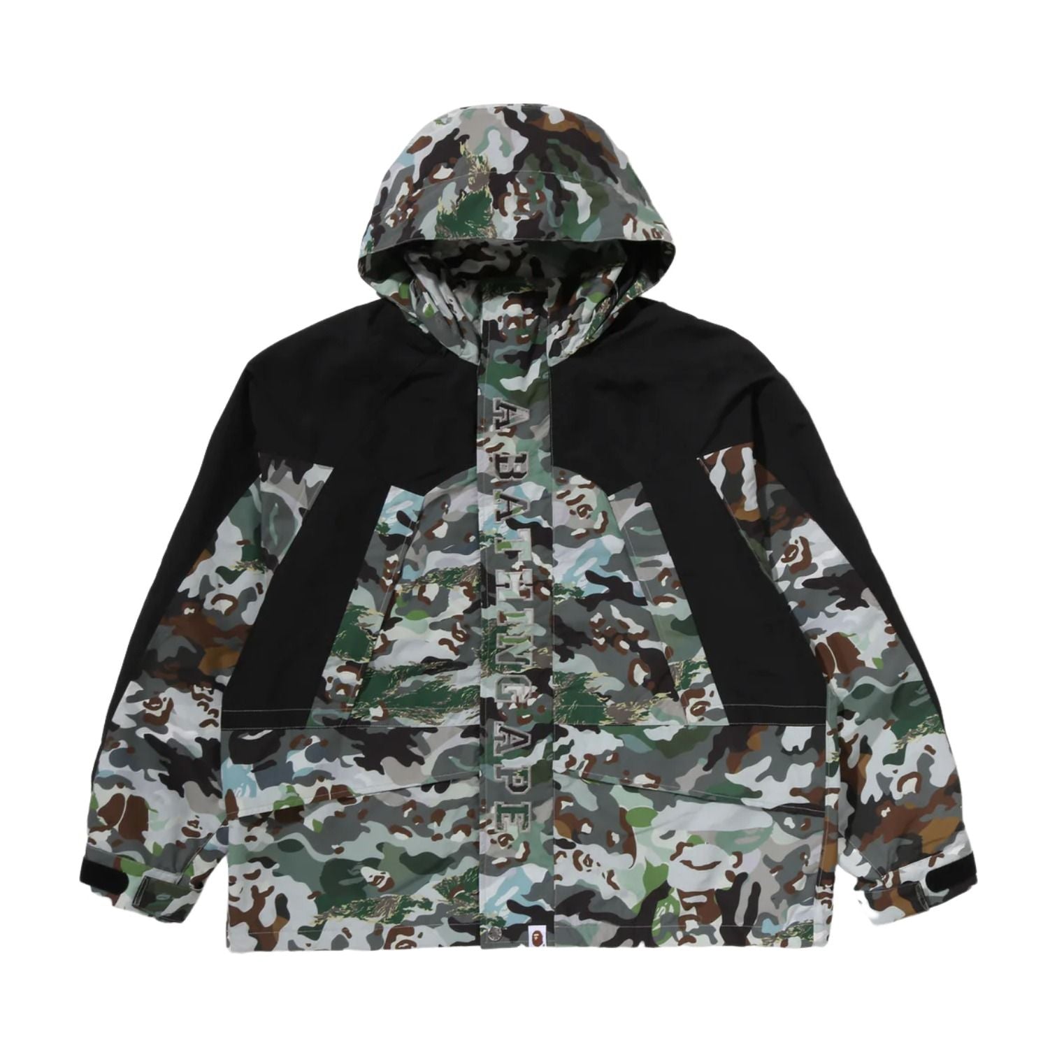 A Bathing Ape Hybrid Camo Snowboard Jacket 'Green' 0ZXLJM302401RGRD