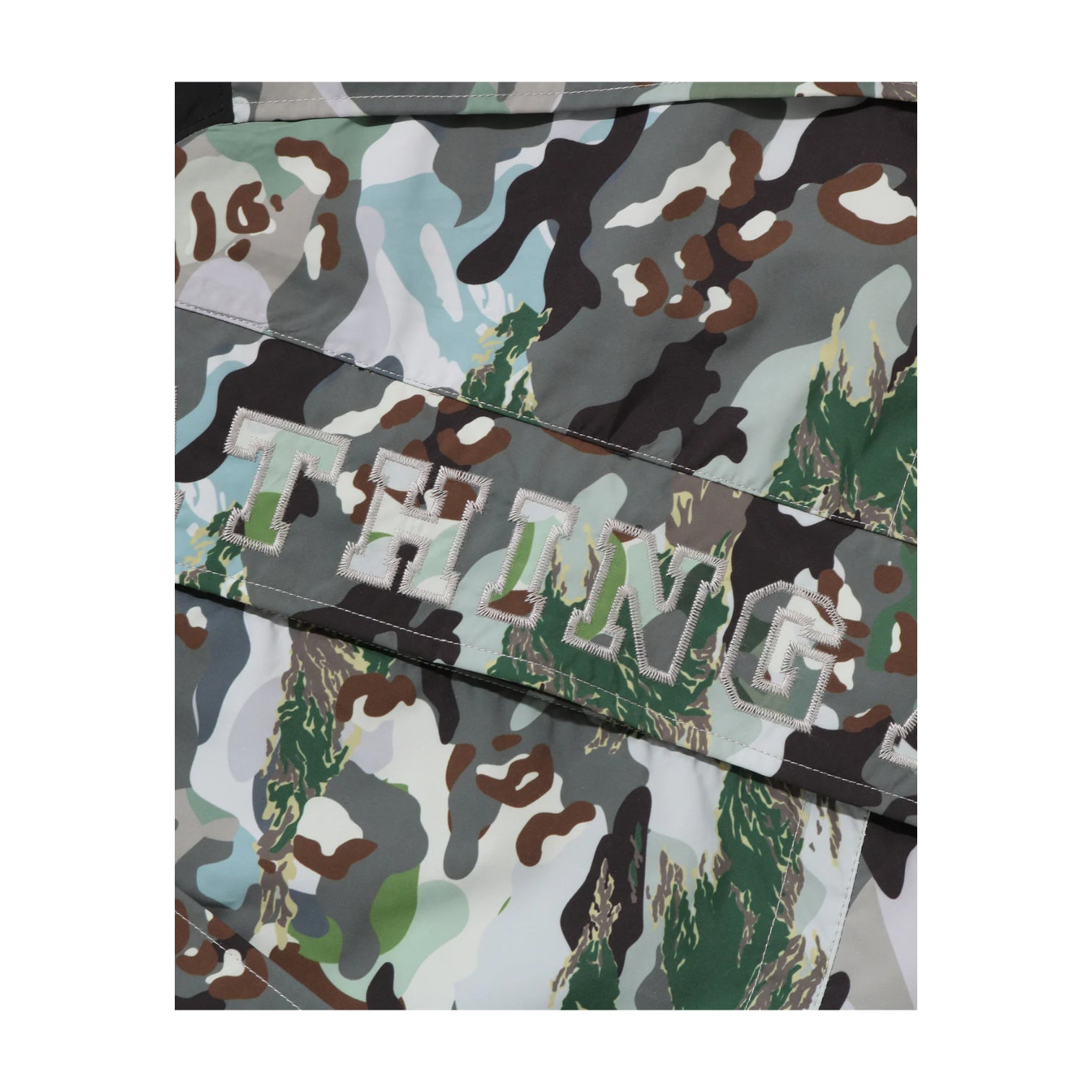 A Bathing Ape Hybrid Camo Snowboard Jacket 'Green' 0ZXLJM302401RGRD