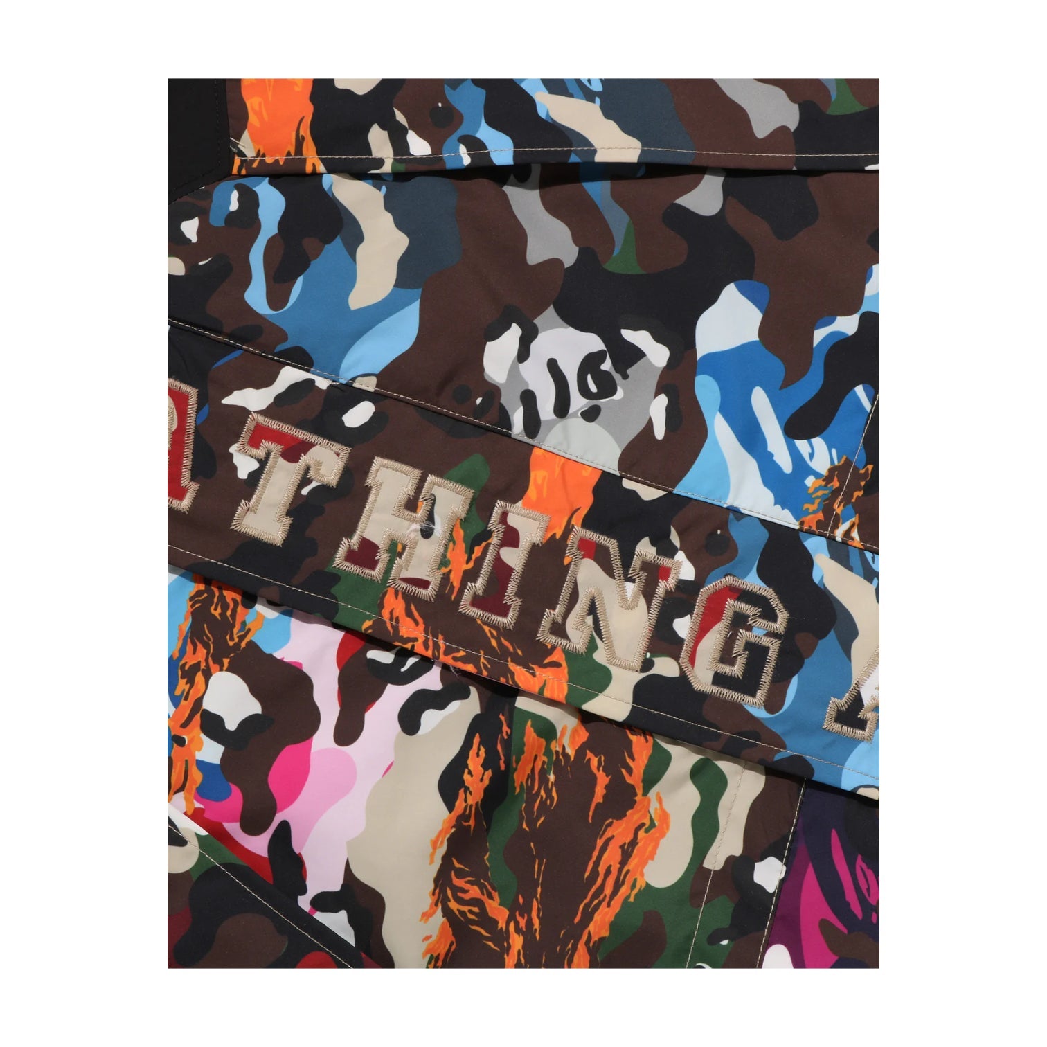 A Bathing Ape Hybrid Camo Snowboard Jacket 'Multicolor' 0ZXLJM302401RMLX
