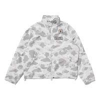 BAPE X Clot Camo Sleeve Detachable Rain Jacket 'White' 0ZXLJM911401P-WHT