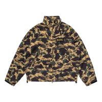 BAPE X Clot Camo Sleeve Detachable Rain Jacket 'Yellow' 0ZXLJM911401P-YEL