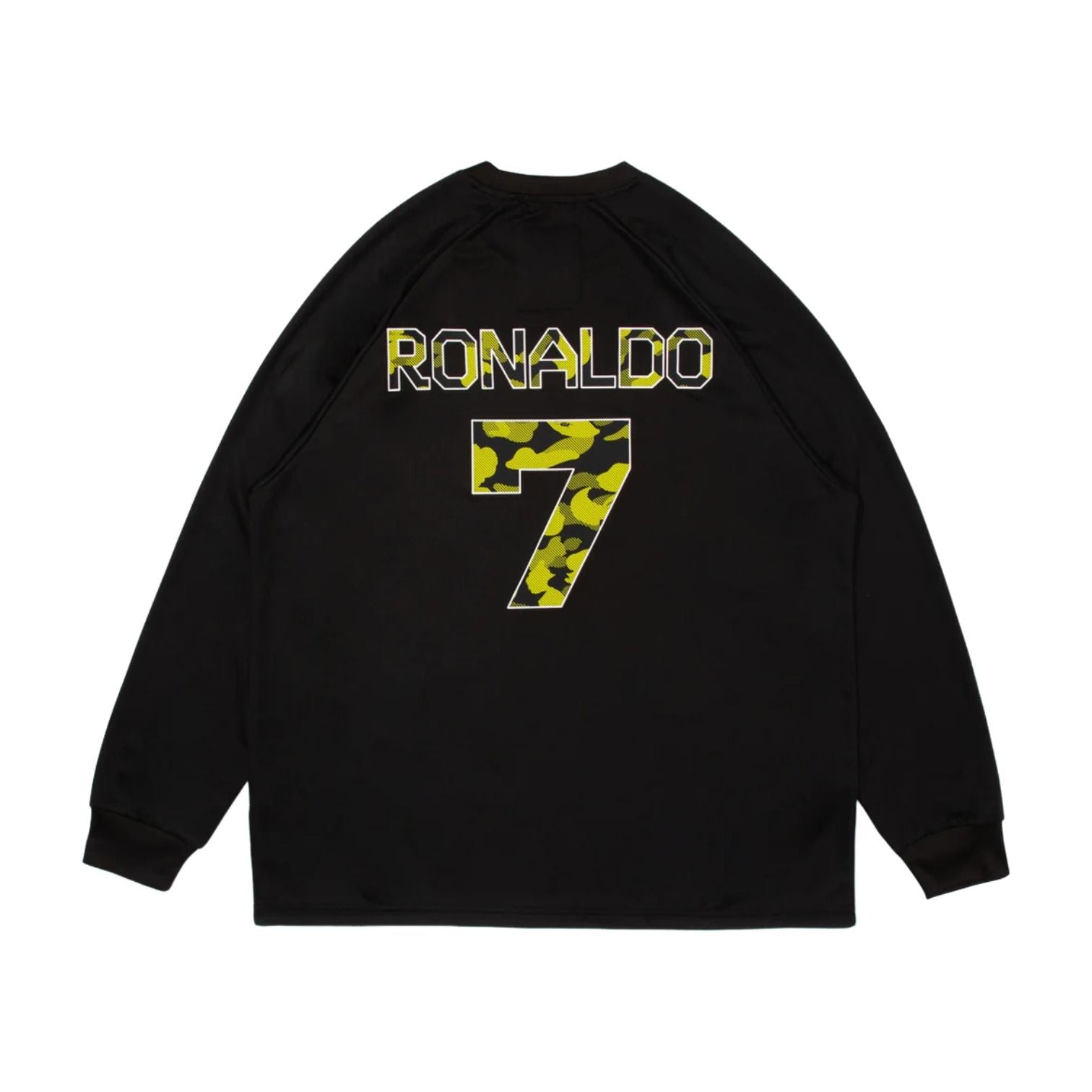 A Bathing Ape x Cristiano Ronaldo CR7 Life Multi Logo Poly Relaxed Fit Jersey 'Black' 0ZXLTM905111PBKX