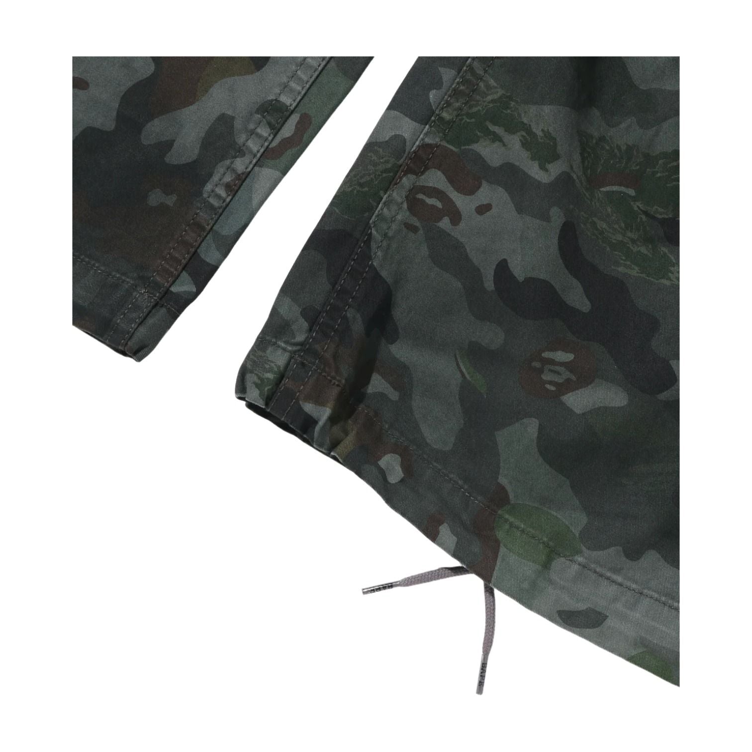 A Bathing Ape Hybrid Camo Multi Badge Cargo Pants 'Green' 0ZXPTM311521RGRD