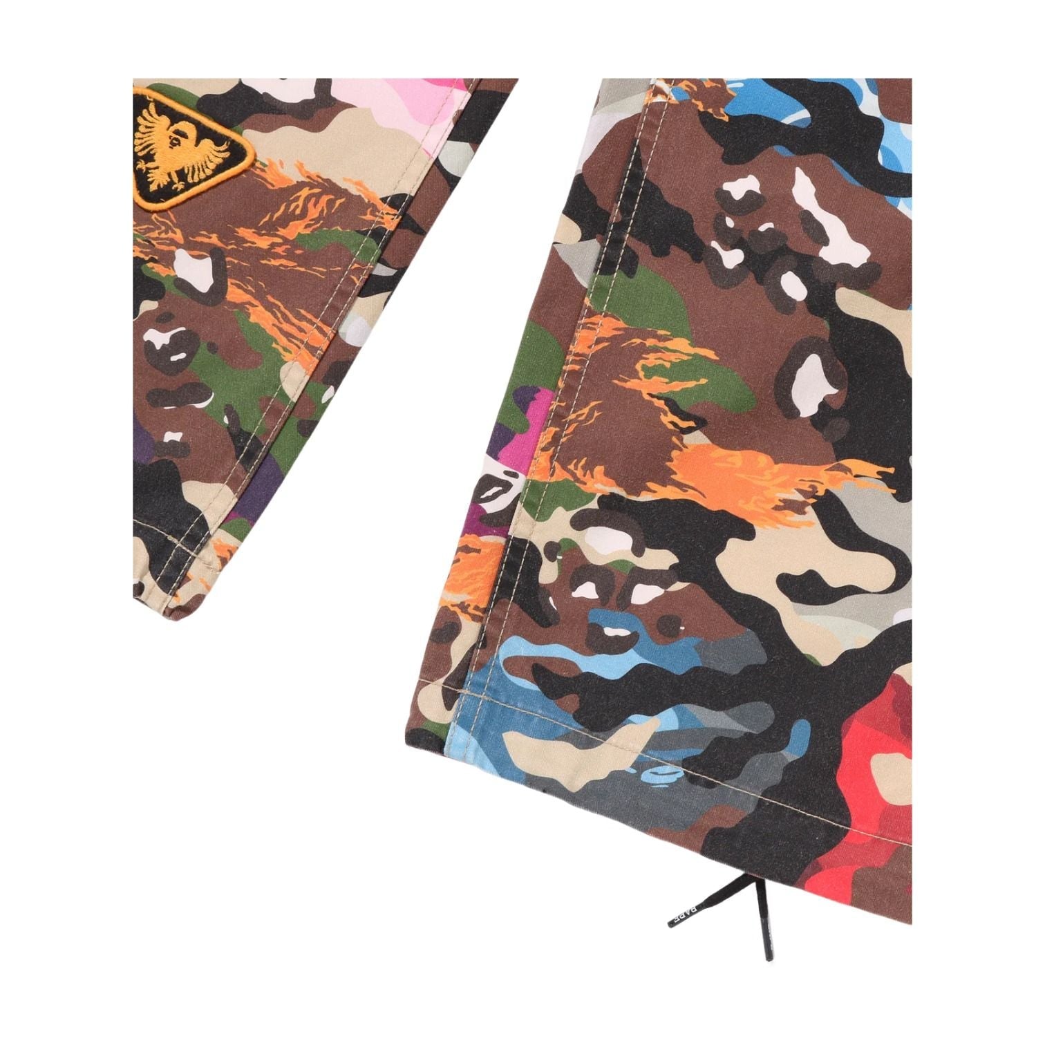 A Bathing Ape Hybrid Camo Multi Badge Cargo Pants 'Multicolor' 0ZXPTM311521RMLX