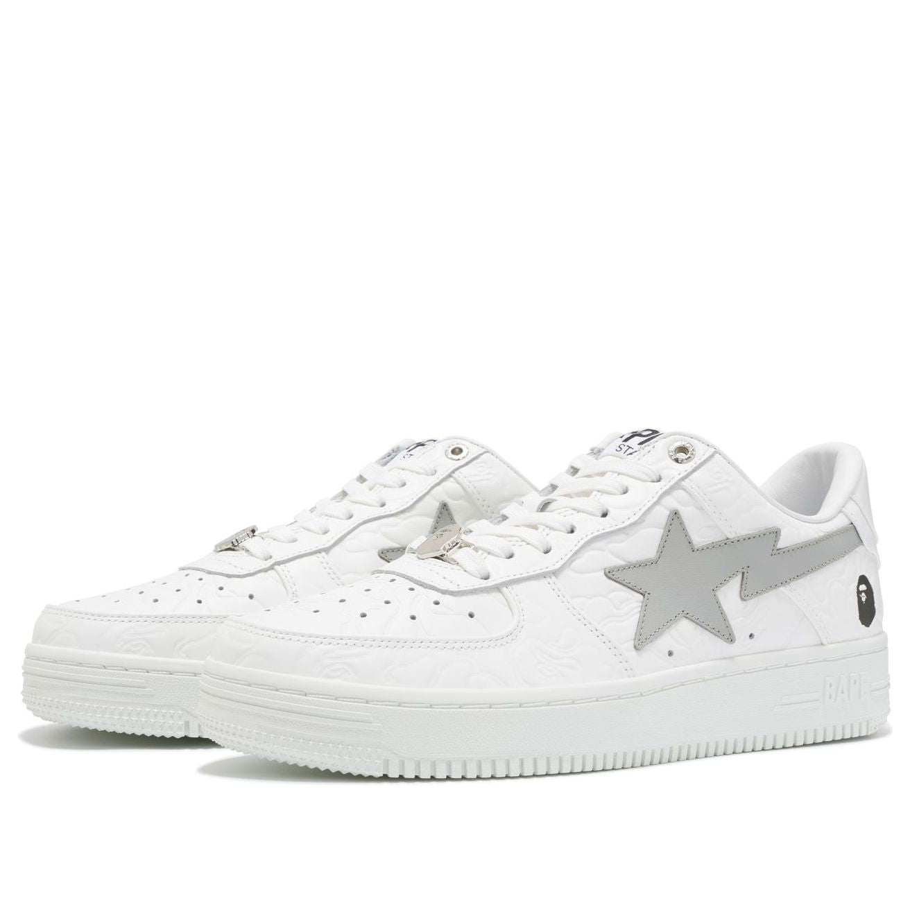 (WMNS) A Bathing Ape Bape Sta #3 'White Silver' 0ZXSHW291052LWHE