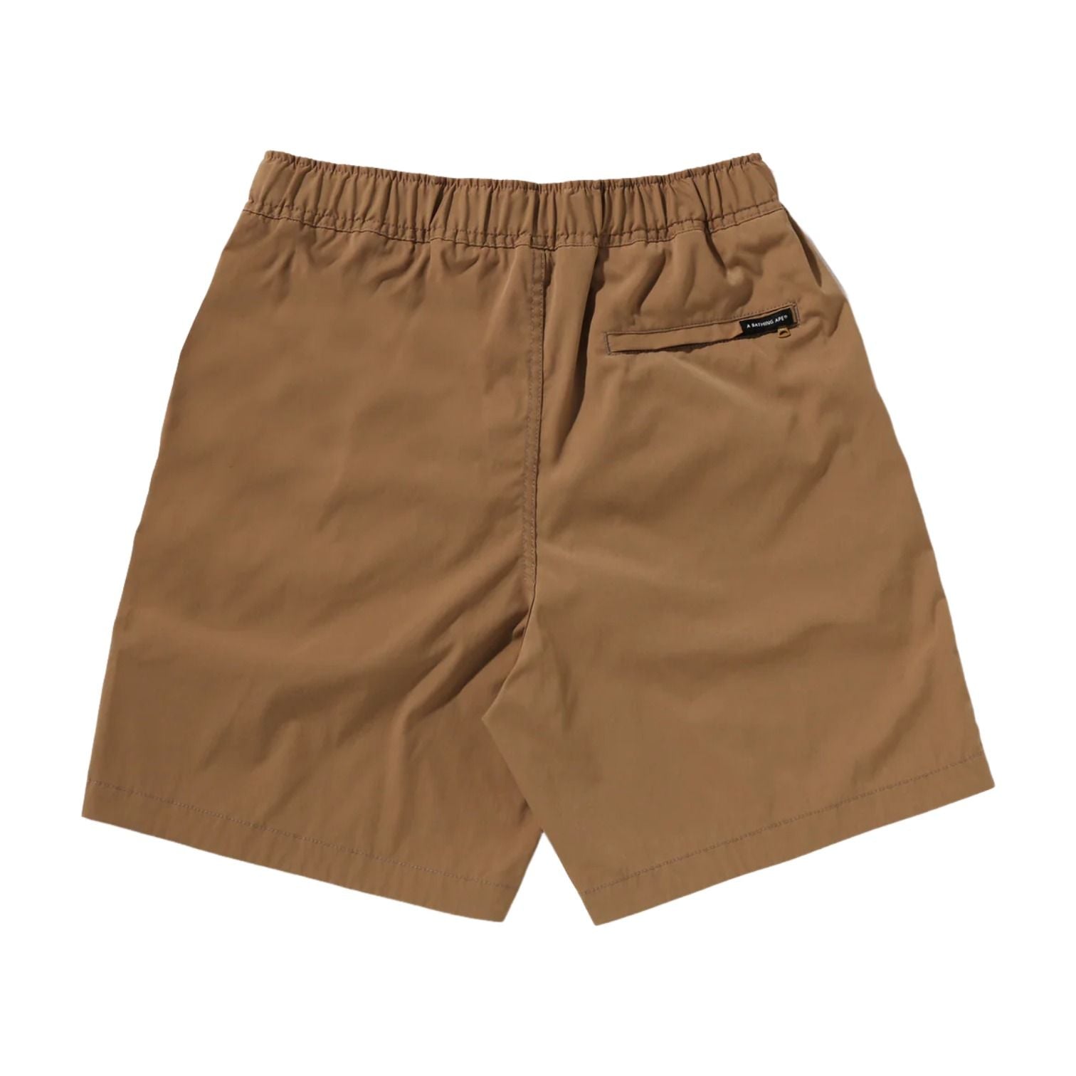 A Bathing Ape Belt 1 Pleat Elasticated Relaxed Fit Shorts 'Brown' 0ZXSPM318531QBGX