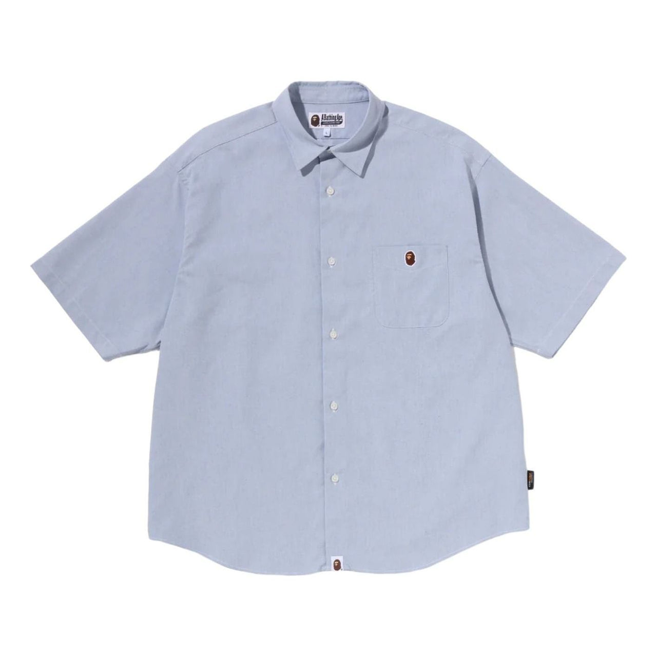 A Bathing Ape Big College Shirt 'Blue' 0ZXSRMX00232QBLX