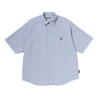 A Bathing Ape Big College Shirt 'Blue' 0ZXSRMX00232QBLX