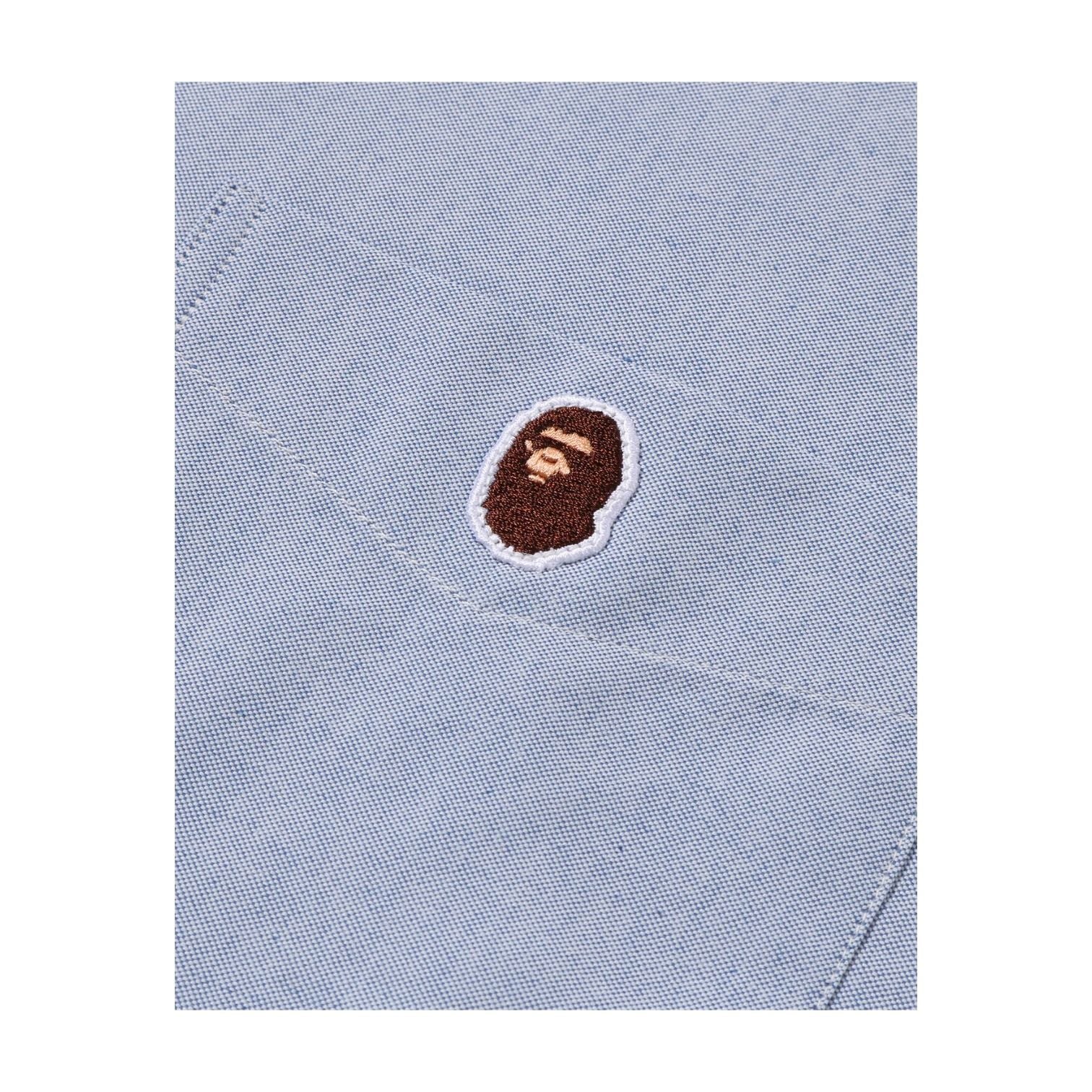 A Bathing Ape Big College Shirt 'Blue' 0ZXSRMX00232QBLX