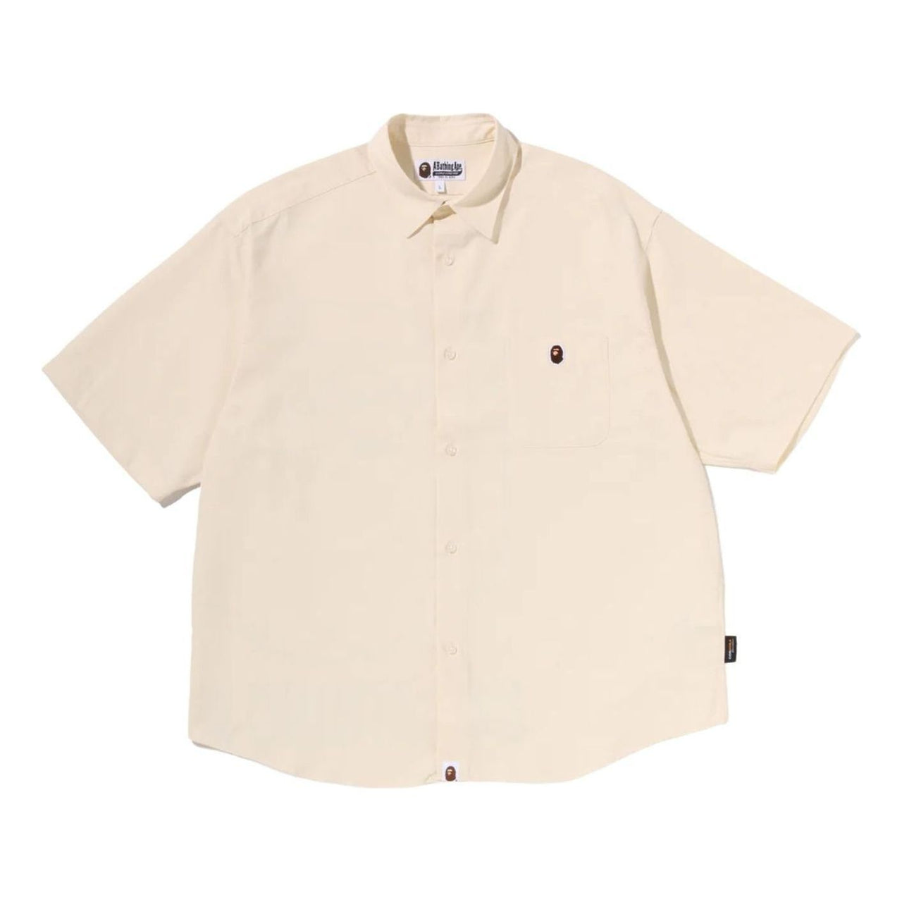 A Bathing Ape Big College Shirt 'Ivory' 0ZXSRMX00232QIVX