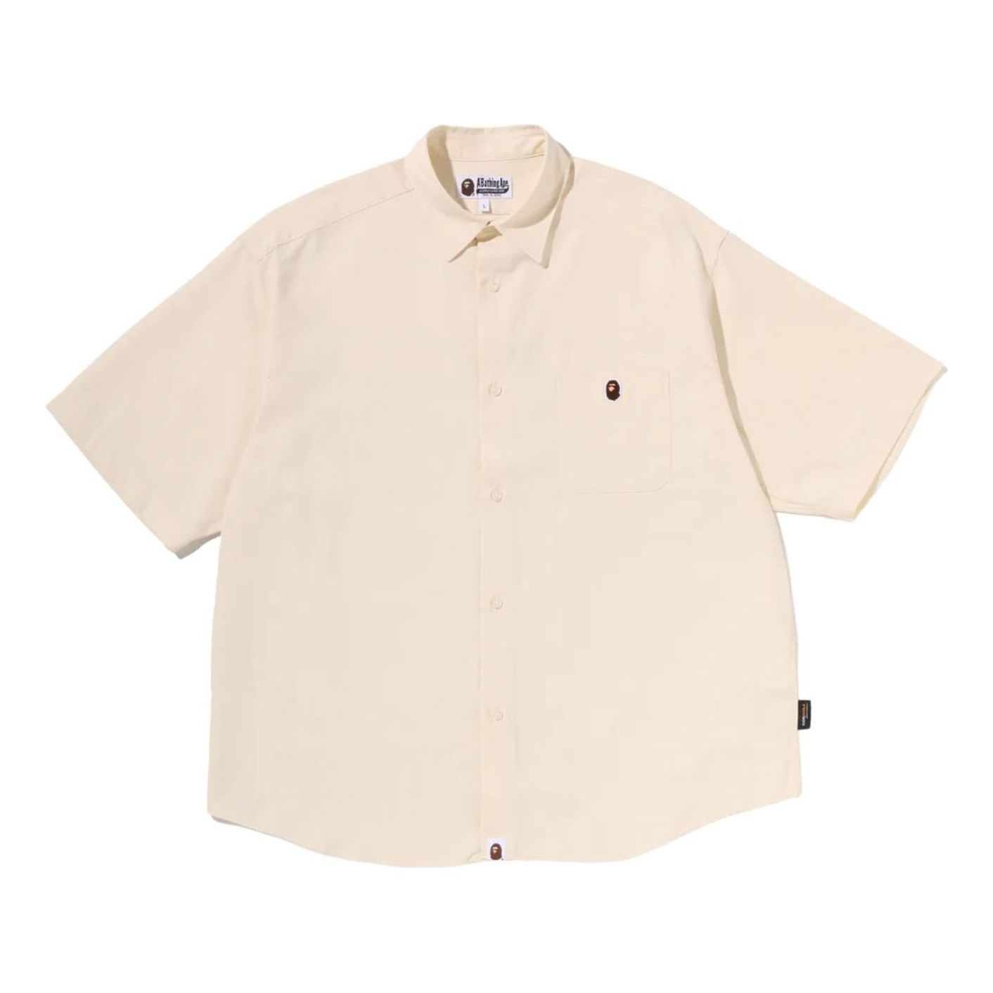 A Bathing Ape Big College Shirt 'Ivory' 0ZXSRMX00232QIVX