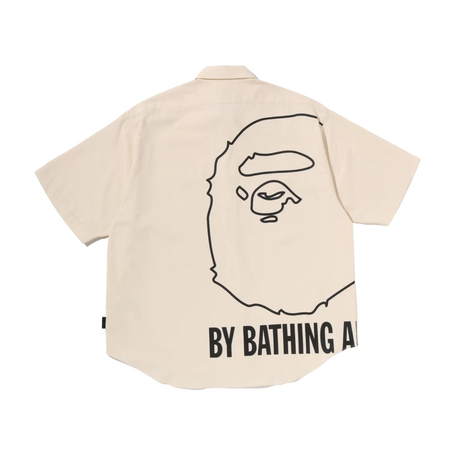 A Bathing Ape Big College Shirt 'Ivory' 0ZXSRMX00232QIVX