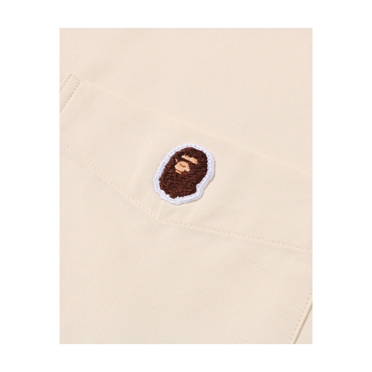A Bathing Ape Big College Shirt 'Ivory' 0ZXSRMX00232QIVX