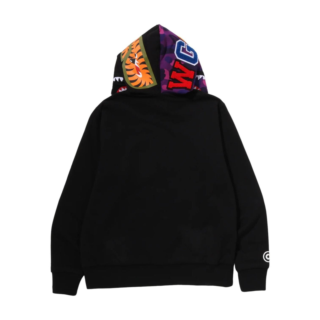 A Bathing Ape Color Camo Reversible Shark Full Zip Hoodie 'Purple' 0ZXSWM004151QPPX