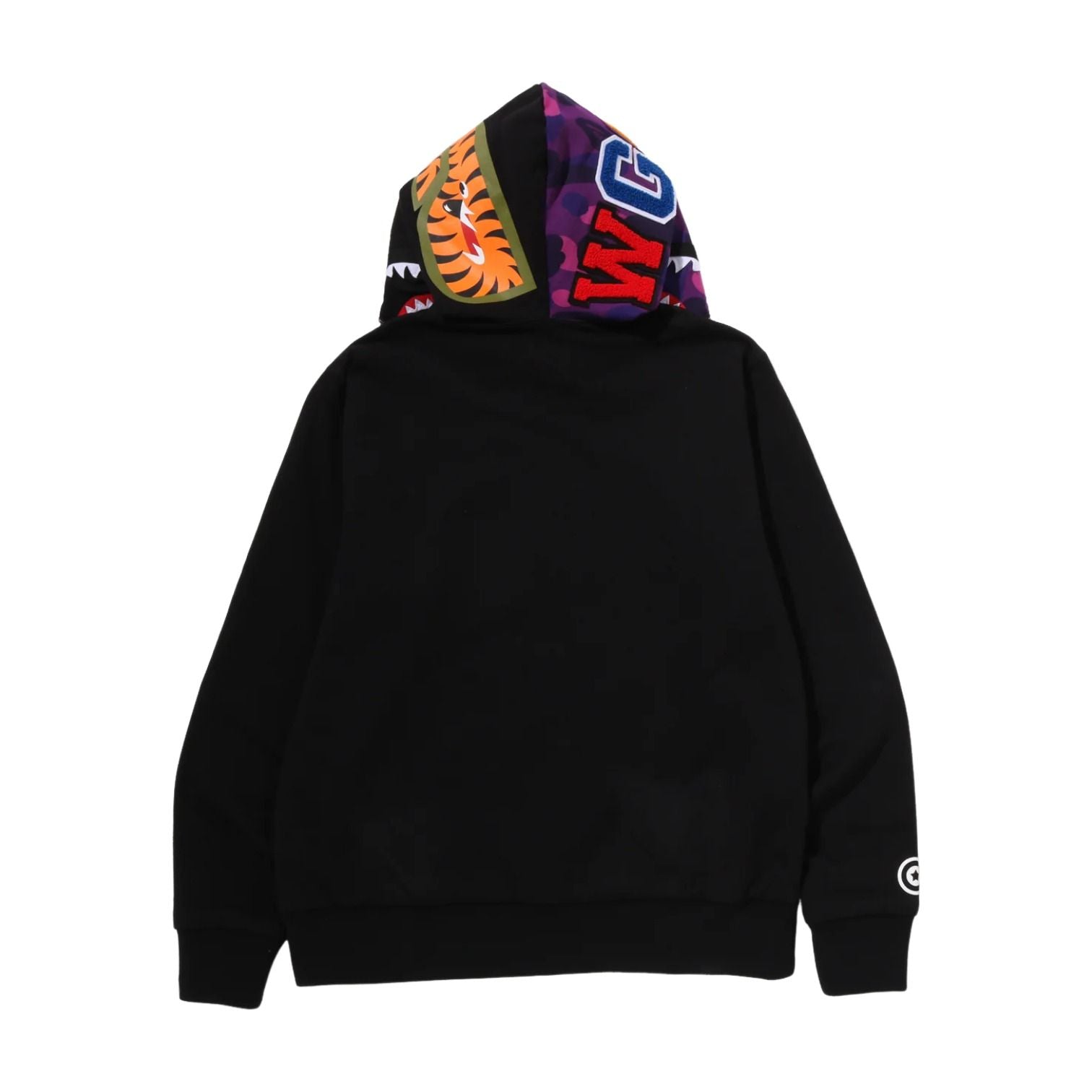 A Bathing Ape Color Camo Reversible Shark Full Zip Hoodie 'Purple' 0ZXSWM004151QPPX