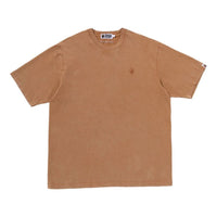 A Bathing Ape Garment Dyed One Point Relaxed Fit T-Shirt 'Brown' 0ZXTEM303091RBWX