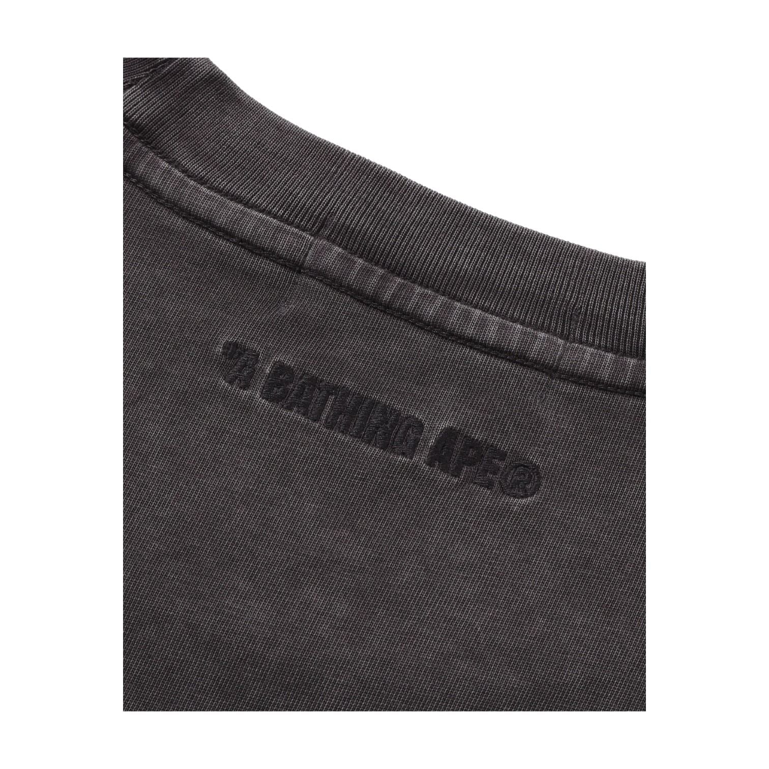A Bathing Ape Garment Dyed One Point Relaxed Fit T-Shirt 'Black' 0ZXTEM303091RCCX