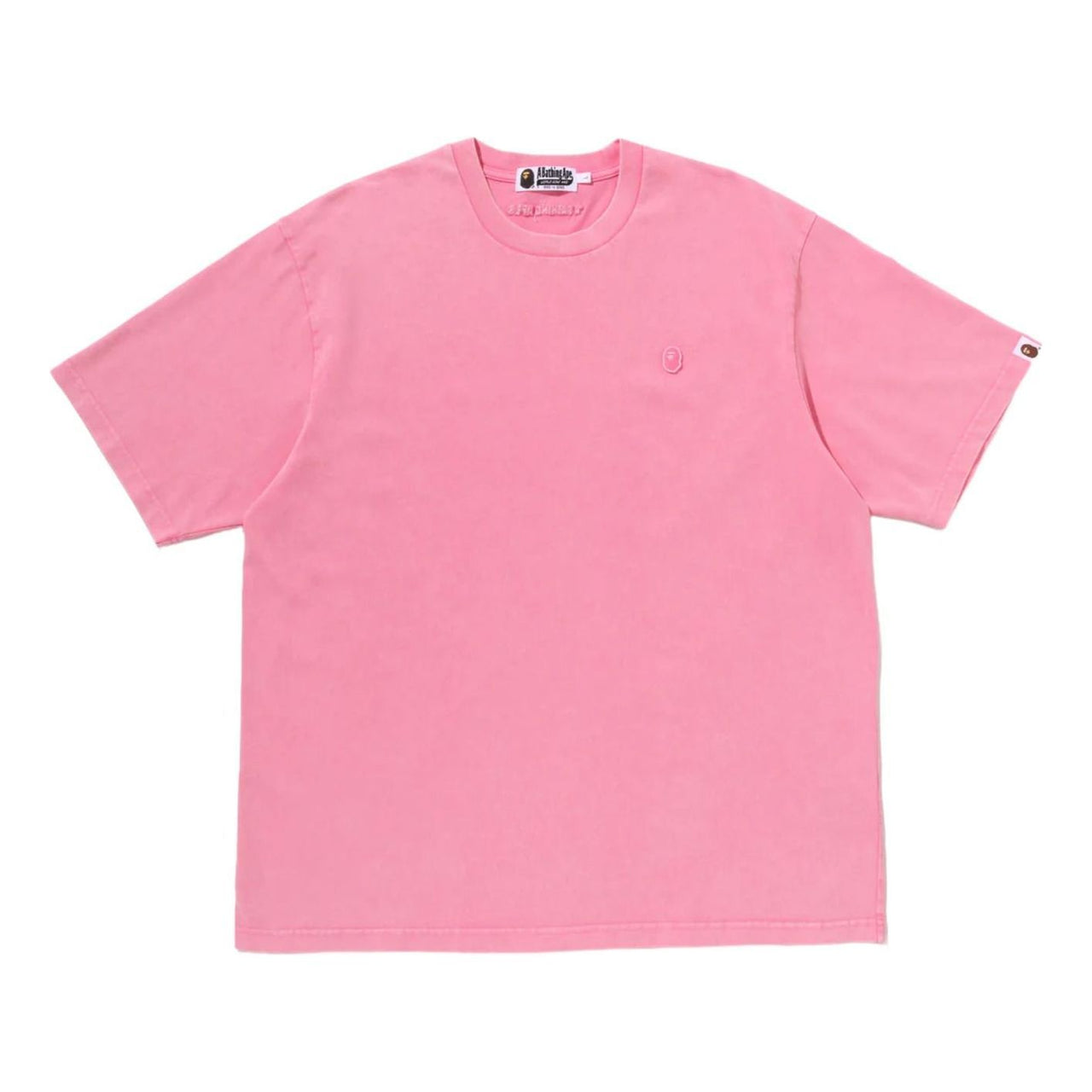 A Bathing Ape Garment Dyed One Point Relaxed Fit T-Shirt 'Pink' 0ZXTEM303091RPKX