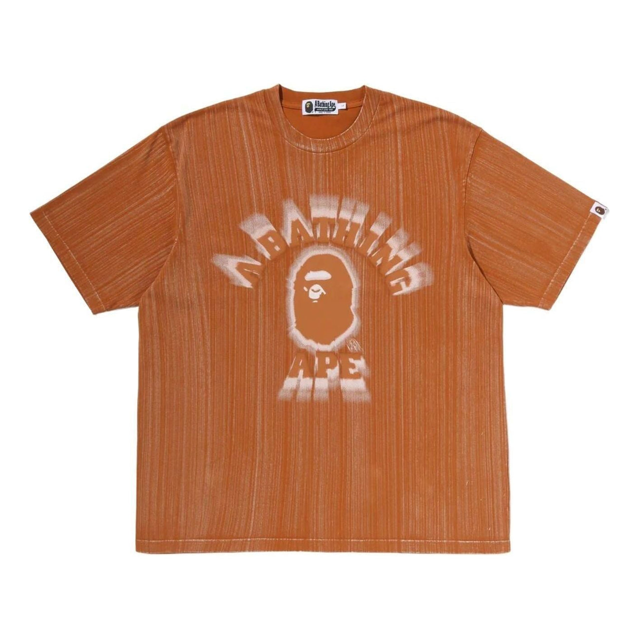 A Bathing Ape Brush College Relaxed Fit T-Shirt 'Brown' 0ZXTEM310091QBWX