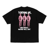 A Bathing Ape Shark Seijin a Bathing Ape Logo T-Shirt 'Black' 0ZXTEM312101QBKX
