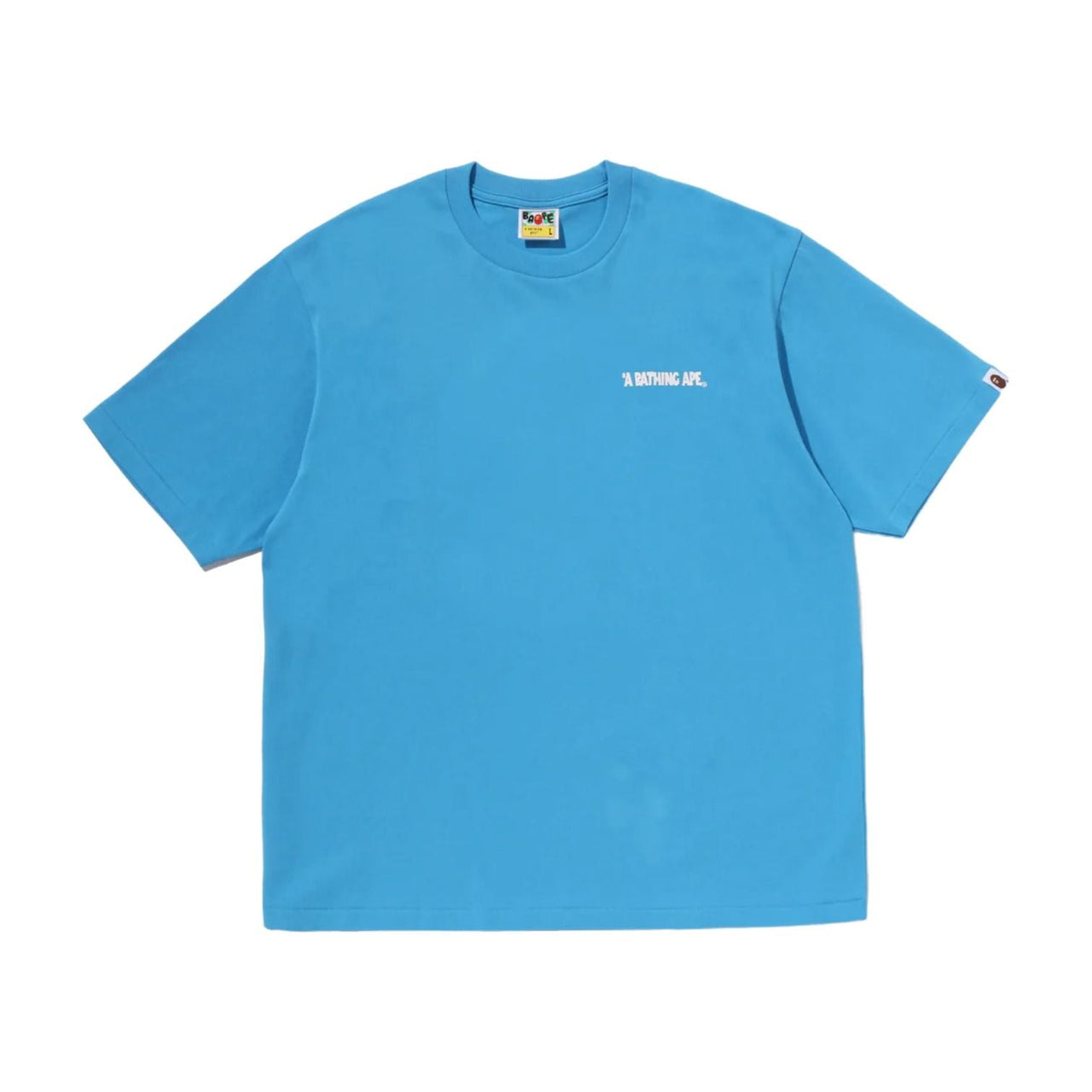 A Bathing Ape Shark Seijin a Bathing Ape Logo T-Shirt 'Blue' 0ZXTEM312101QBLX