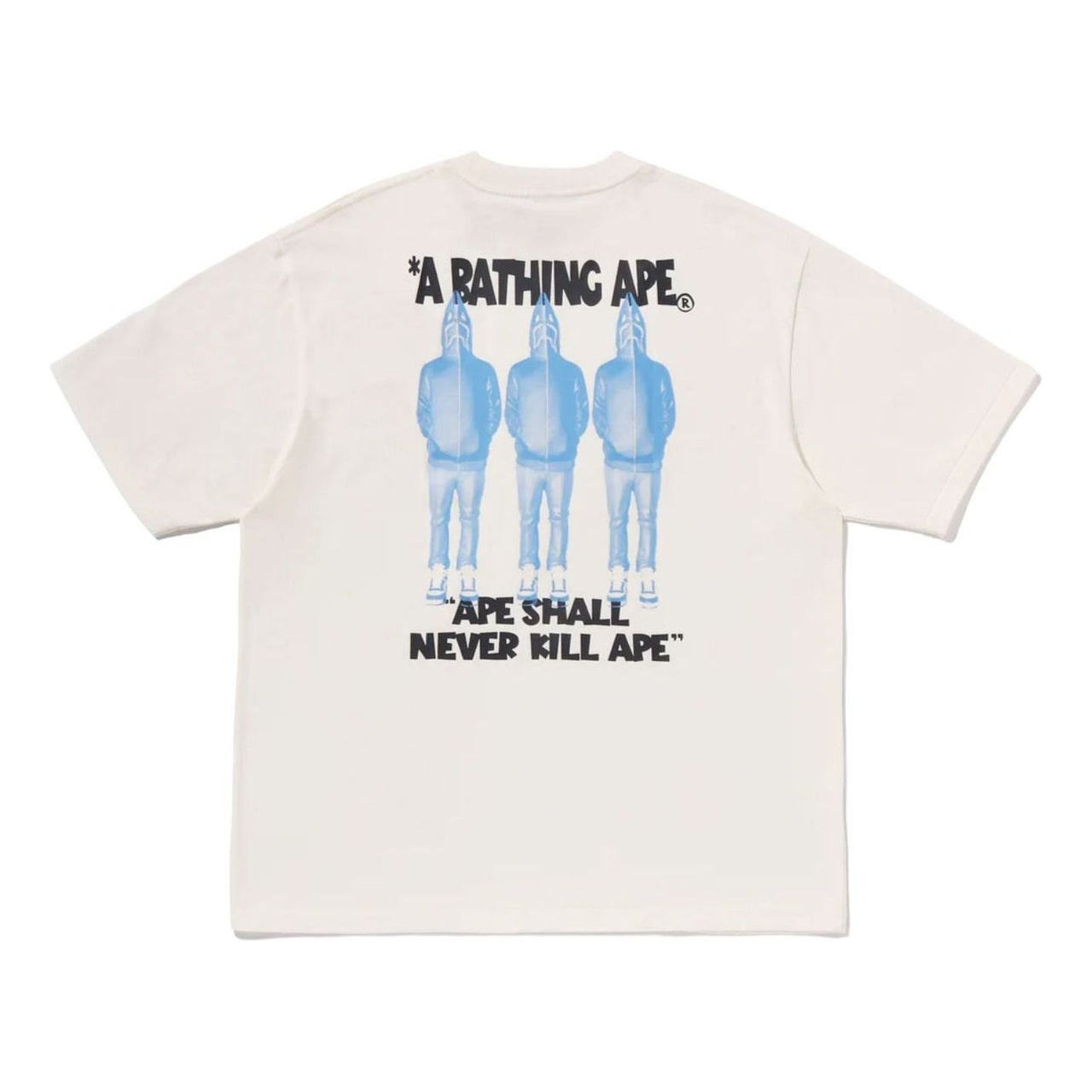 A Bathing Ape Shark Seijin a Bathing Ape Logo T-Shirt 'Ivory' 0ZXTEM312101QIVX