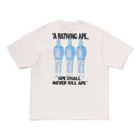 A Bathing Ape Shark Seijin a Bathing Ape Logo T-Shirt 'Ivory' 0ZXTEM312101QIVX