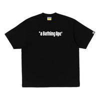A Bathing Ape A Bathing Ape Logo Relaxed Fit T-Shirt 'Black' 0ZXTEM329101QBKX