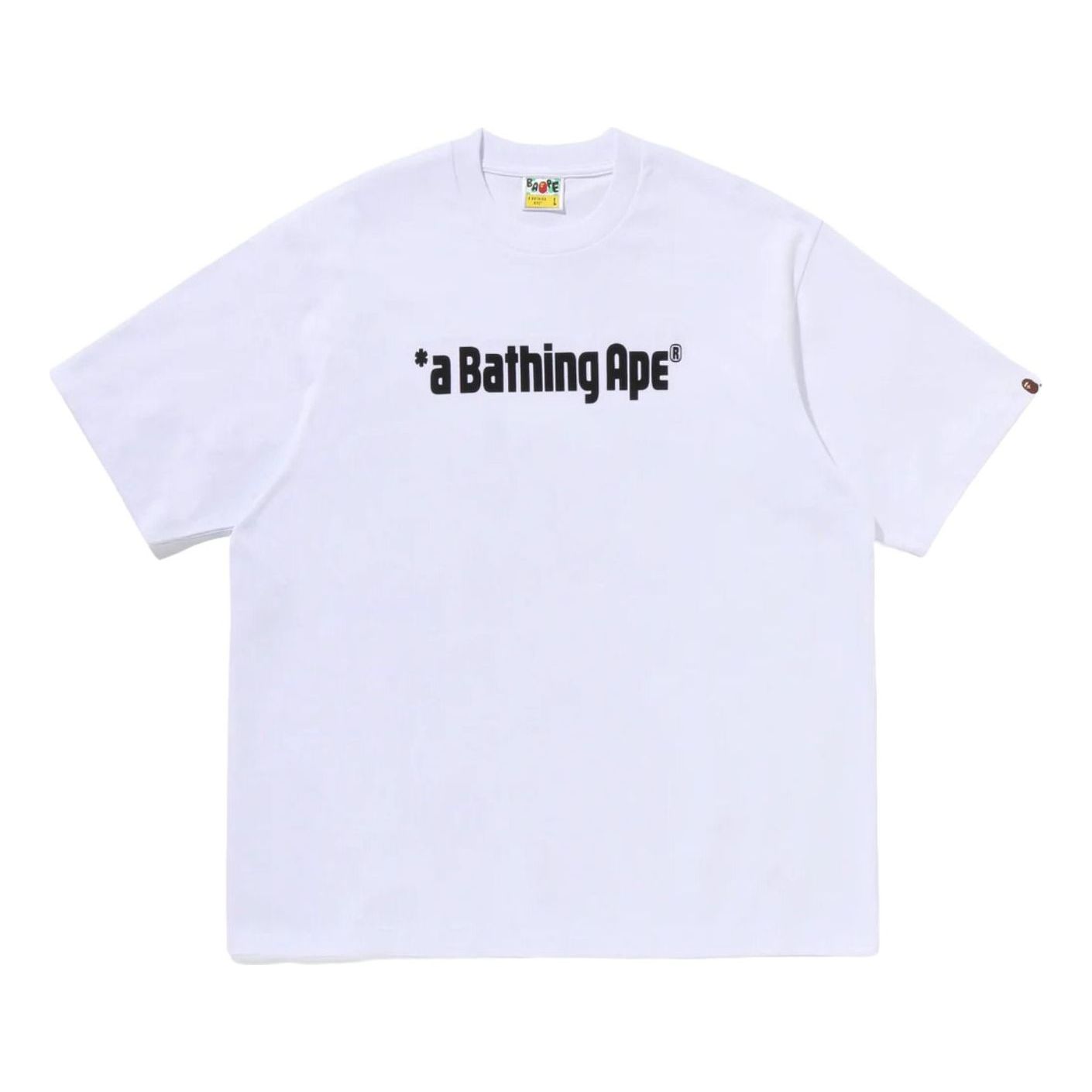 A Bathing Ape A Bathing Ape Logo Relaxed Fit T-Shirt 'White' 0ZXTEM329101QWHX