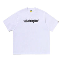 A Bathing Ape A Bathing Ape Logo Relaxed Fit T-Shirt 'White' 0ZXTEM329101QWHX