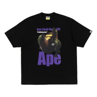 A Bathing Ape Ape Head Photo Print Relaxed Fit T-Shirt 'Black' 0ZXTEM330101RBKX