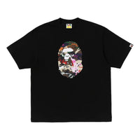 A Bathing Ape Hybrid Camo Ape Head Relaxed Fit T-Shirt 'Black' 0ZXTEM337101RBKX