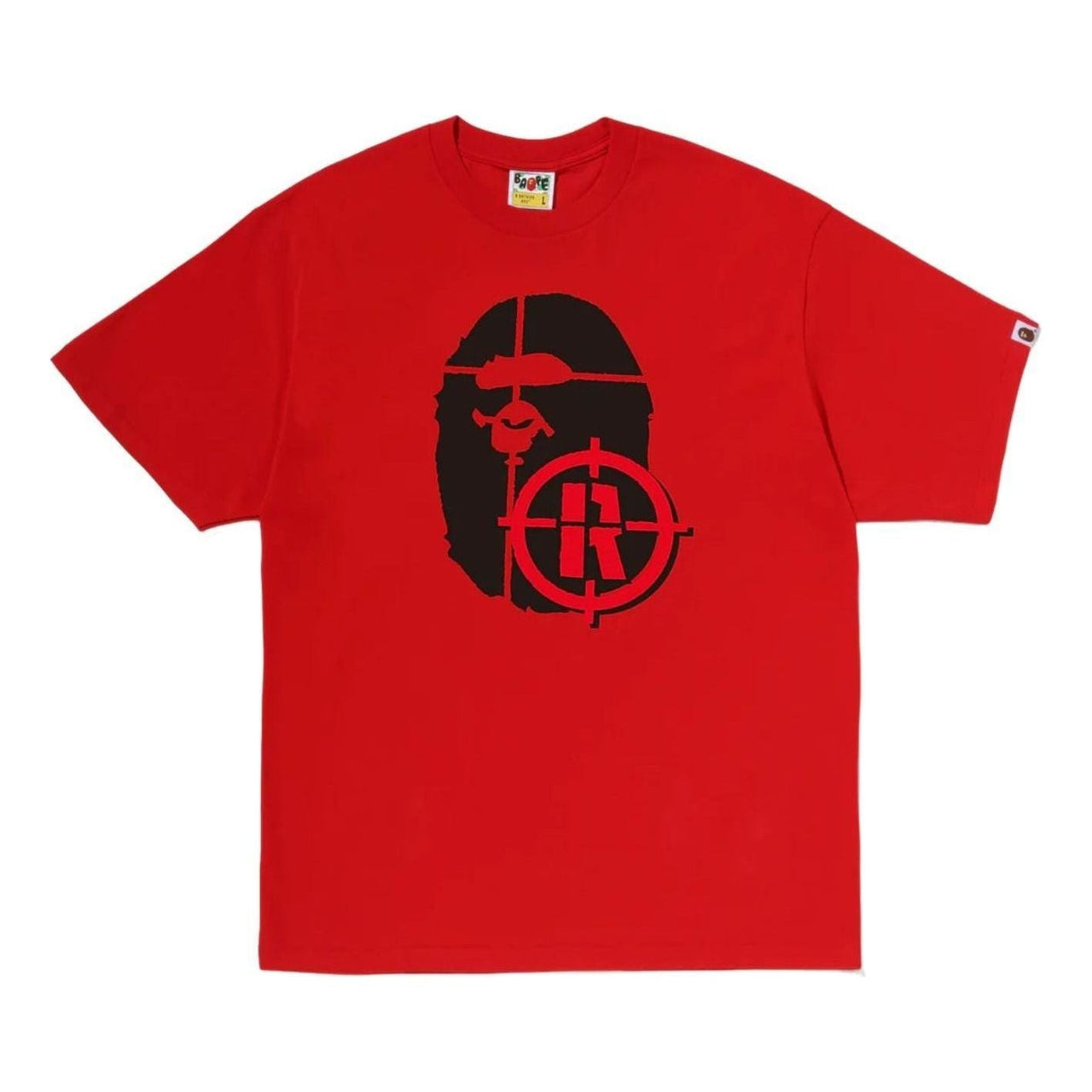 A Bathing Ape Hunting Ape Head T-Shirt 'Red' 0ZXTEM340101QRDX