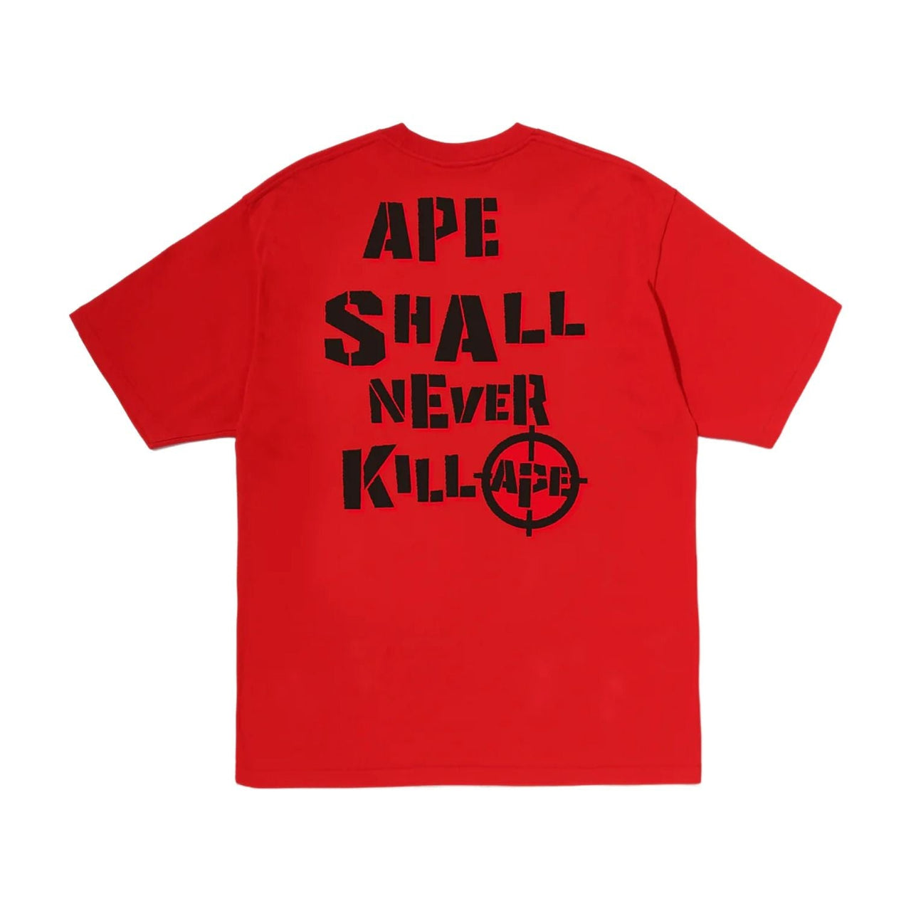 A Bathing Ape Hunting Ape Head T-Shirt 'Red' 0ZXTEM340101QRDX
