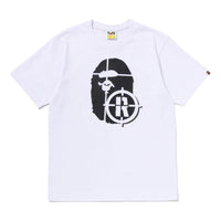 A Bathing Ape Hunting Ape Head T-Shirt 'White' 0ZXTEM340101QWHX