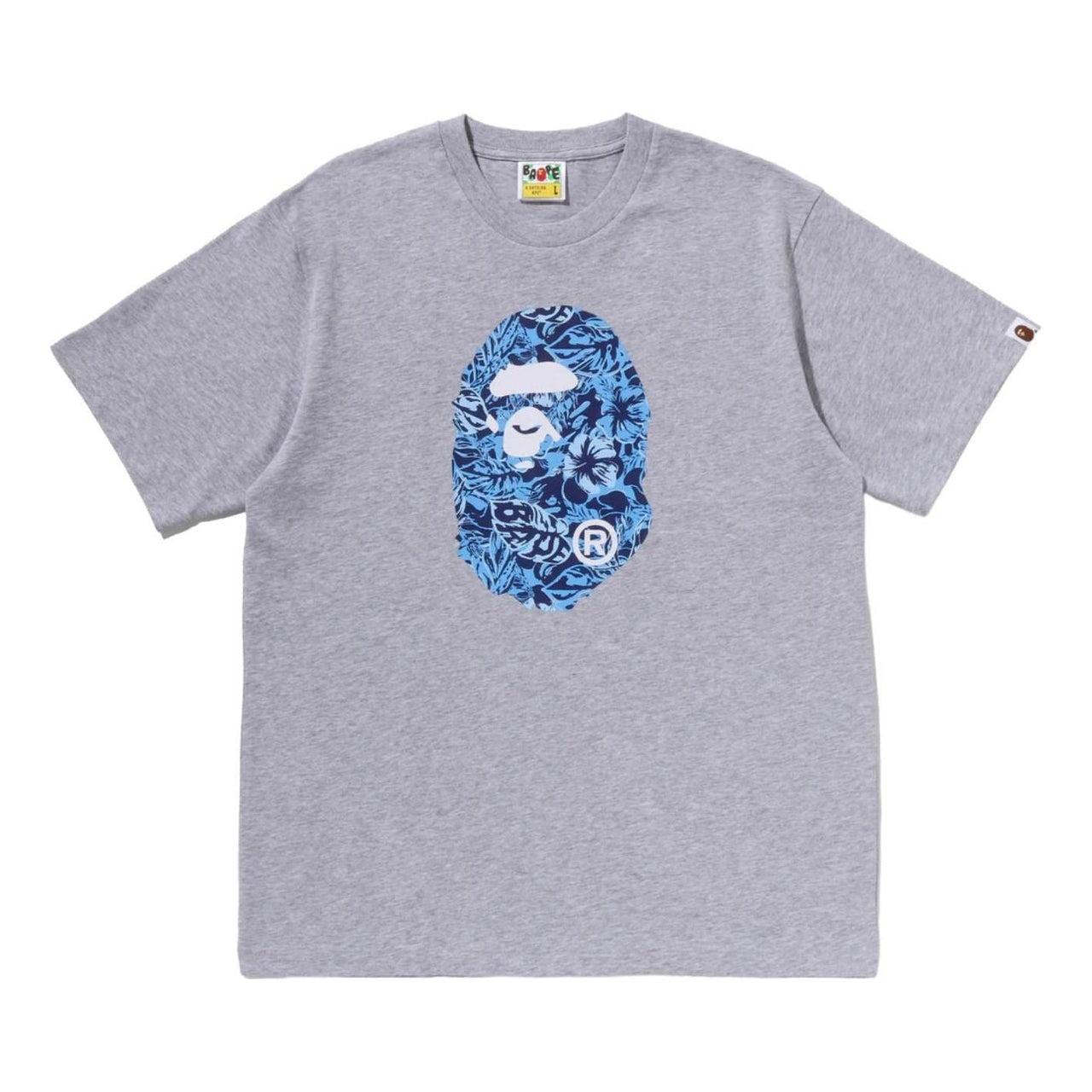 A Bathing Ape Resort Ape Head Relaxed Fit T-Shirt 'Grey' 0ZXTEM321101QGYX