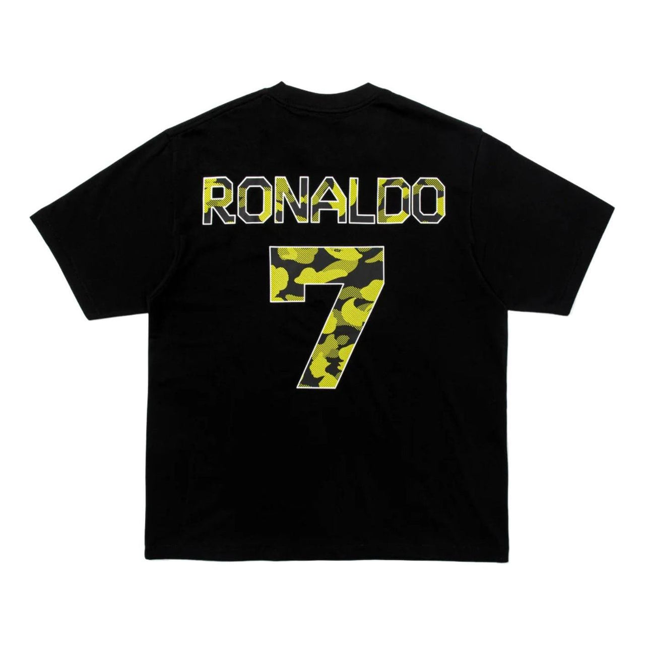 A BATHING APE x Cristiano Ronaldo CR7 Life College Relaxed Fit T-Shirt 'Black' 0ZXTEM920101QBKX