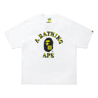 A BATHING APE x Cristiano Ronaldo CR7 Life College Relaxed Fit T-Shirt 'White' 0ZXTEM920101QWHX