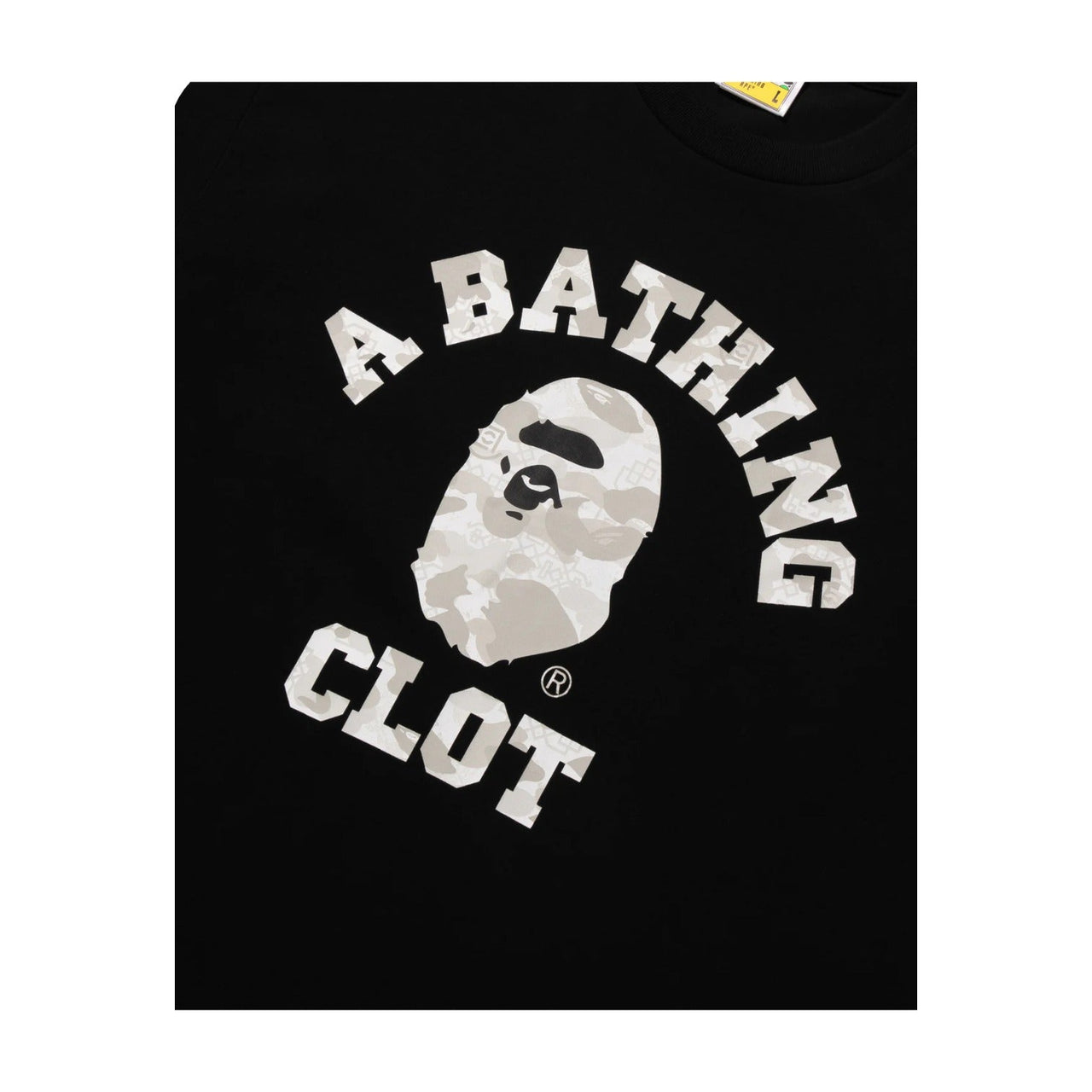 BAPE X Clot Camo College Relaxed Fit T-Shirt 'Black' 0ZXTEM936101P-BLK
