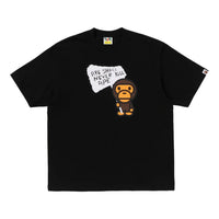 A Bathing Ape Baby Milo Graphic Relaxed Fit T-Shirt 'Black' 0ZXTEMX30210RBKX