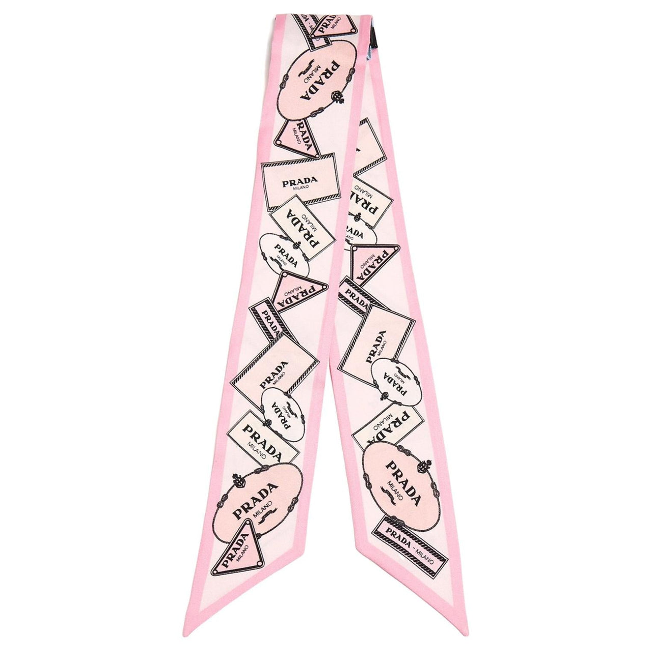 PRADA Silk Scarves Women's Pink