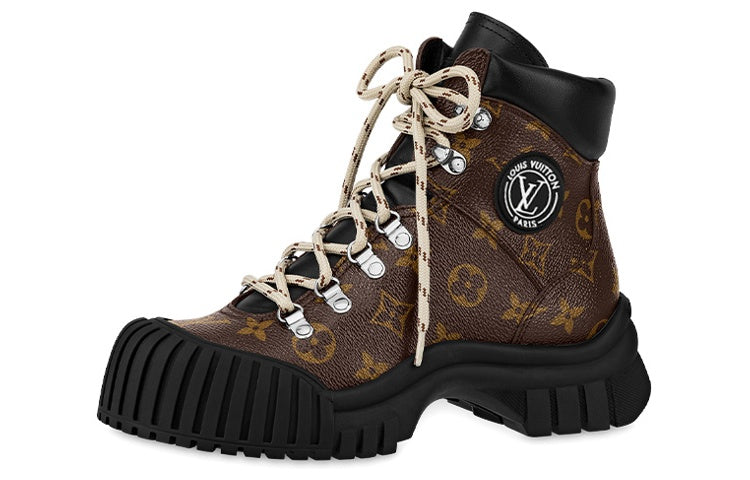 LOUIS VUITTON Ankle Boots Women's Brown