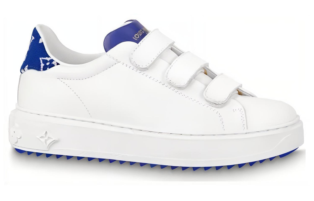LOUIS VUITTON Time Out Sneakers 'White With Blue' Women's